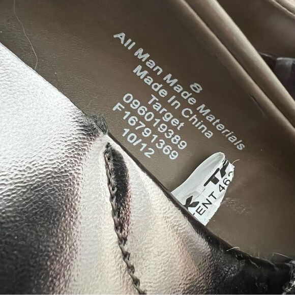 😊 3/$30 patent leather-like 3" heel round toe pumps Women's 8 TAUPE - Picture 4 of 13